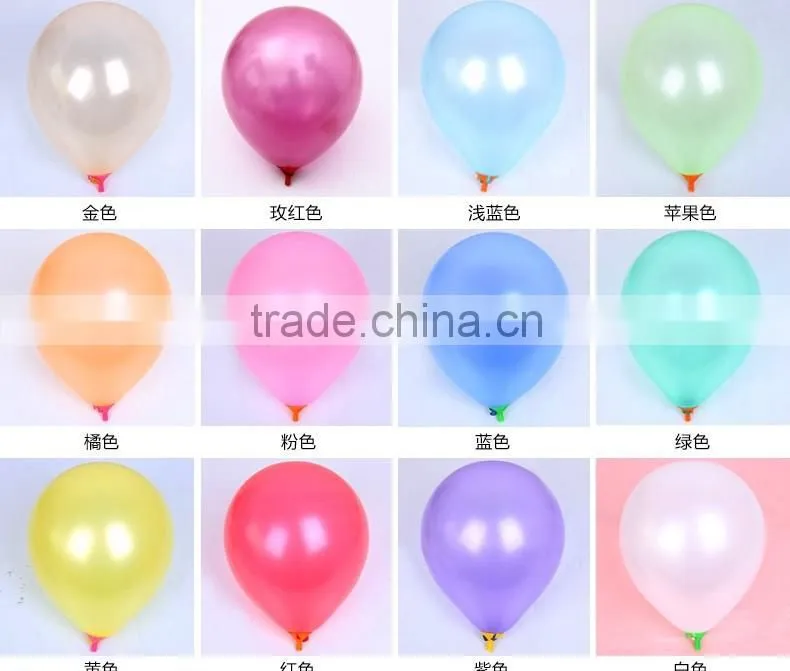 10 inch thick grams pearl balloons helium balloon 100% nature latex balloon round shape latex balloon every size available color