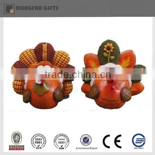 2015 hot sell light resin thanksgiving decoration