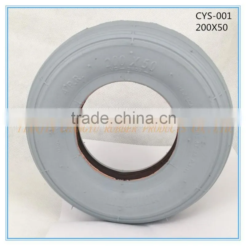 Factory Supply Wheelchair Grey Penumatic tyres 200X50