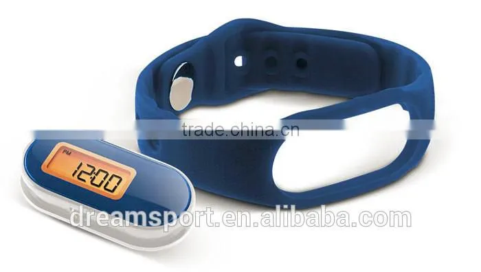 Mini Pedometer Bracelet Wristband Step Counter with Silcone Band DP-888
