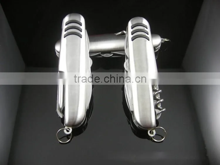 wholesale Hot Selling Stainless Steel multifunction bottle opener with knife
