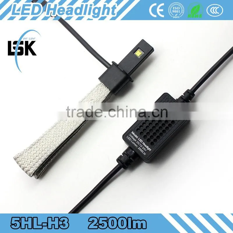 Strong OEM waterproof IP65 design fanless car led hedlight , G5 powerful light 12v-24v