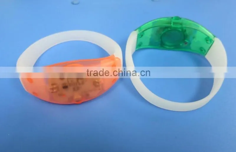 Hot Selling voice control led bracelet sound activated glow bracelet for party clubs concerts dancing christmas