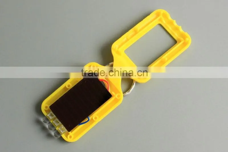 Mini led flashlight keychain Solar Powered Flashlight Keychain with display box