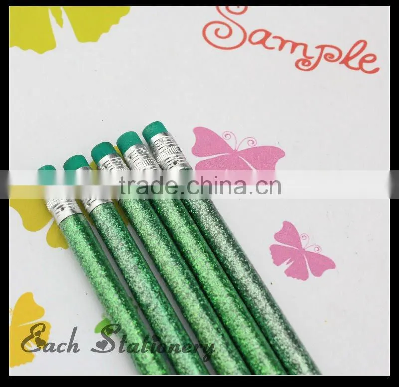 7"Gold glitter powder color pencil in bulk