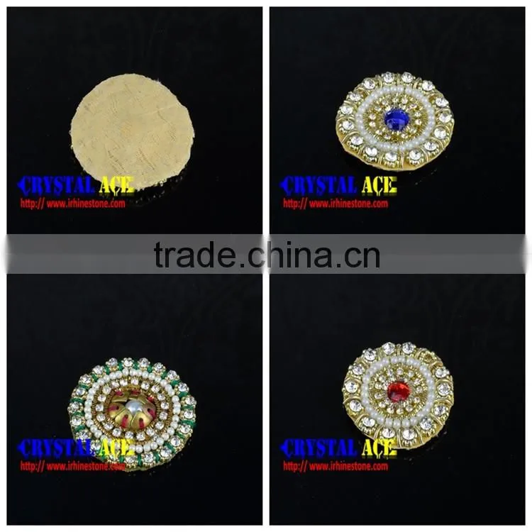China factory direct sale metal craft flower parts for leather