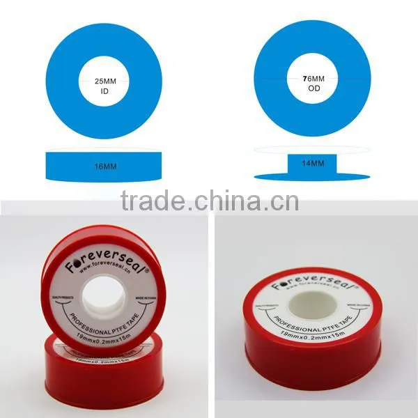 ptfe thread seal tape with white spoll and red cover