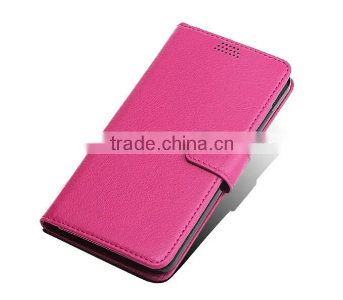 Luxury Litchi Grain Case for NOKIA 650 PU Leather Wallet Cover with Card Holder Stand Case TB-0096