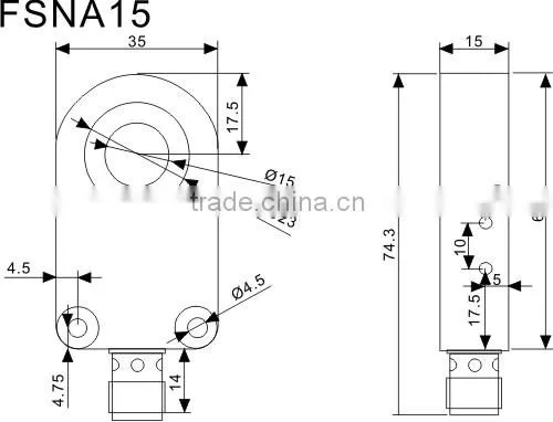 FSNA series Ring shape proximity switches, new Ring proximity sensors