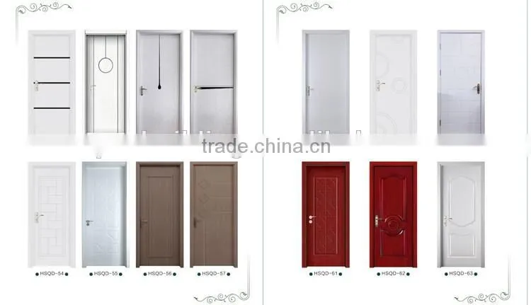 WPC Door Plastic Door Eco friendly wood & plastic composite door low price modern design