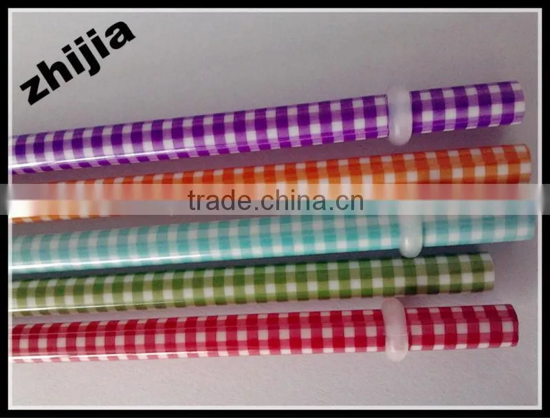 Hard plastic printing straw for drinking