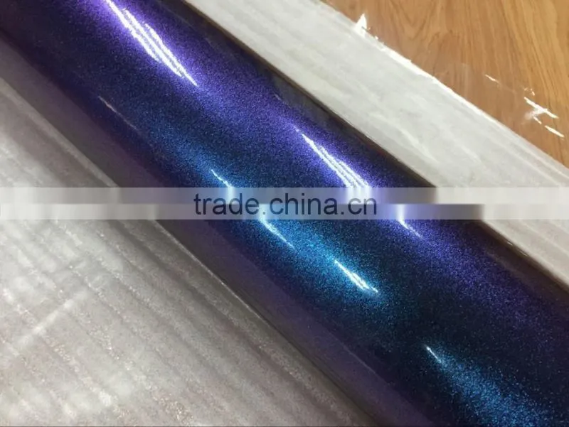 Chameleon glitter wrap film for car body decoration 1.52*20M/Roll