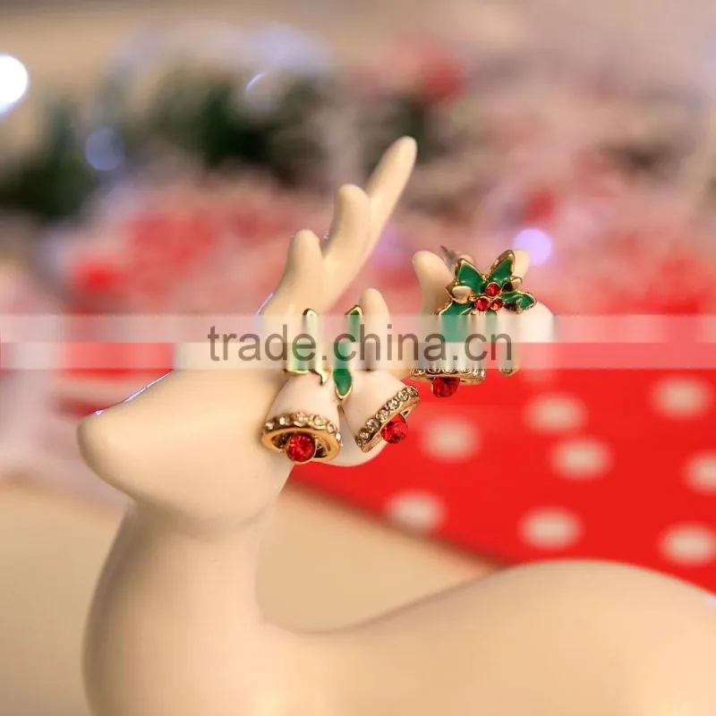Fashion cute Christmas jewelry / Christmas party earrings with factory price