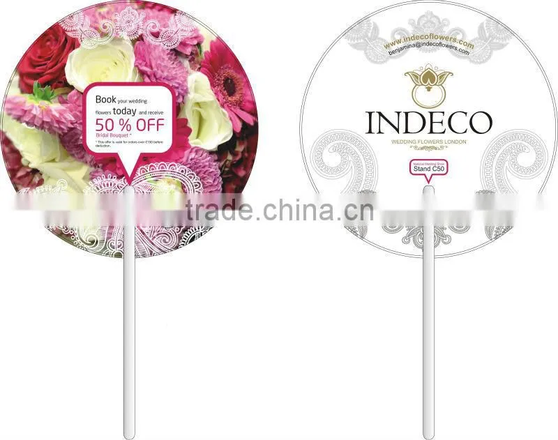 Personalised Assorted Plastic Fan Wholesale (directly from factory)