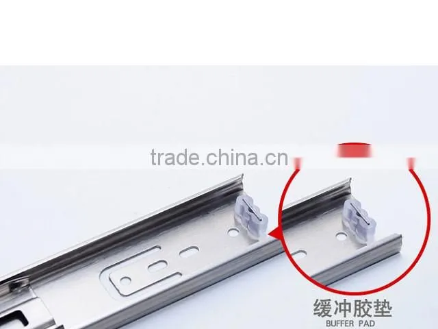 2016 best selling 3 fold full extension roller bearing drawer slides