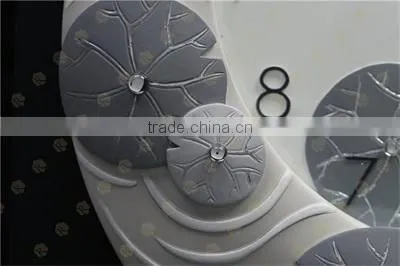 Creative Newest house decoration Removable plastic wall clock/