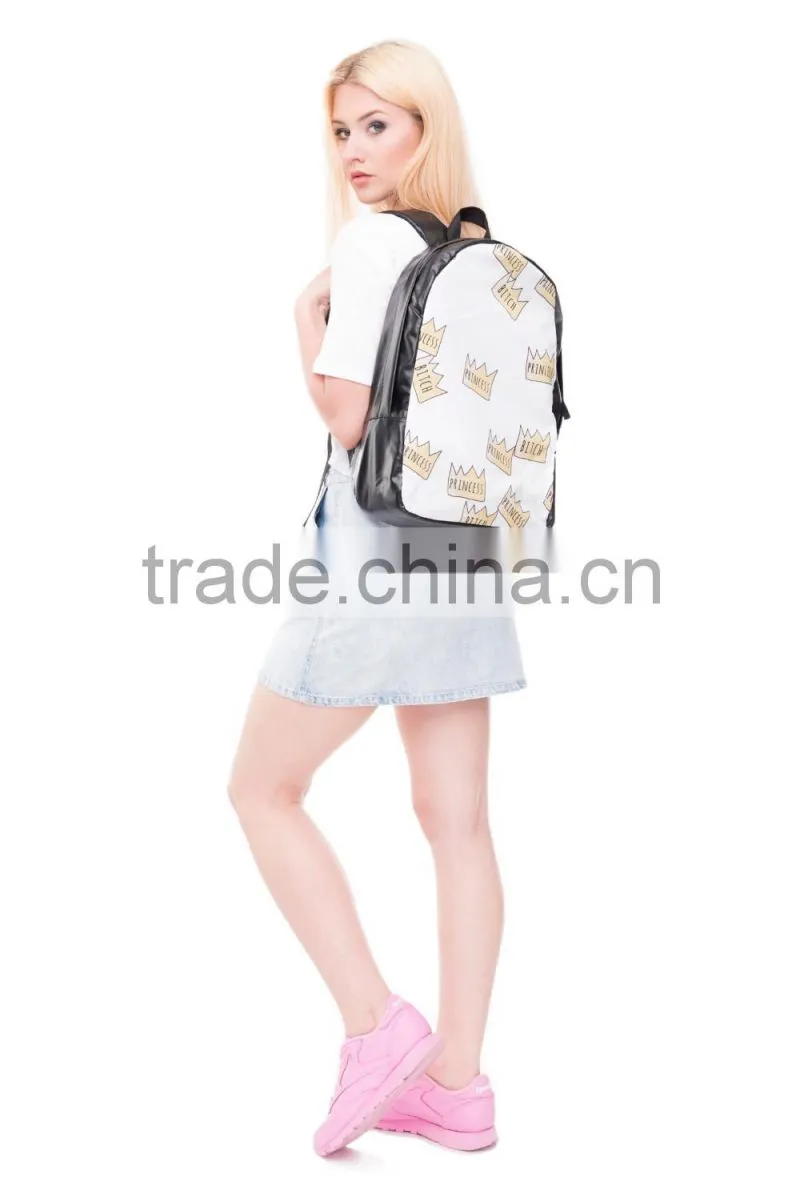 High Quality 3D Print Wholesale Polyester Fashion Children Backpack