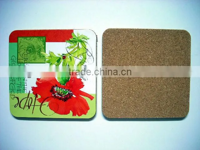 Cheap promotional eco-friendly good quality clear glass drink coasters