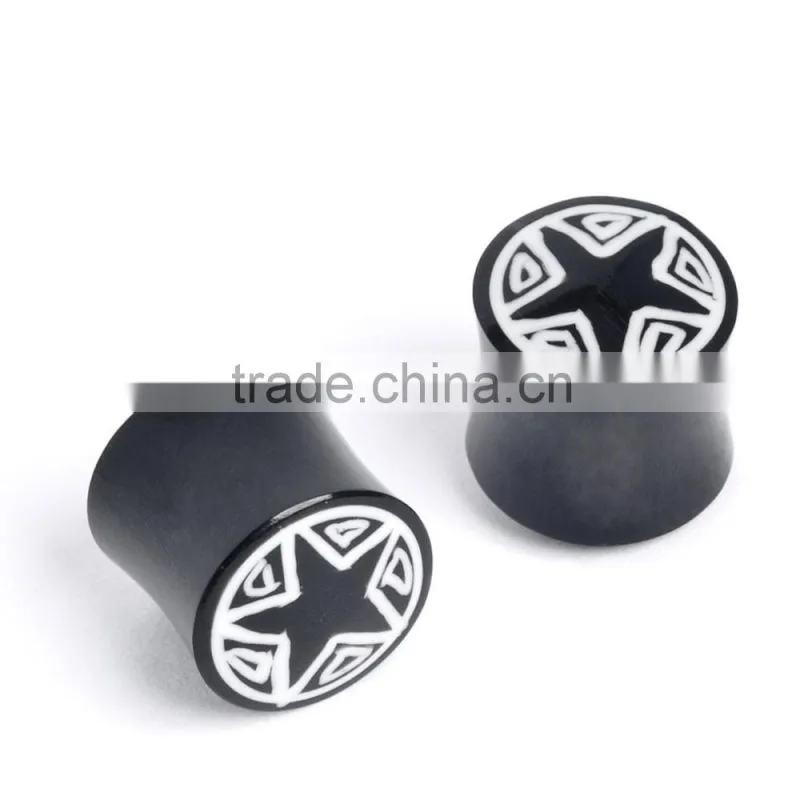 High Polished Organic Stone Ear Expander Rose Quartz Wholesale Stone Ear Plug