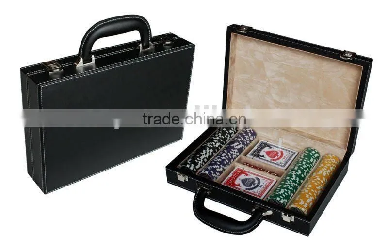 Leather Poker Chip Set