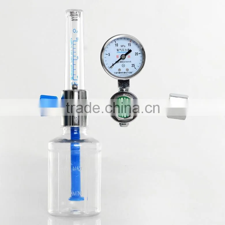 medical oxygen regulator with flowmeter