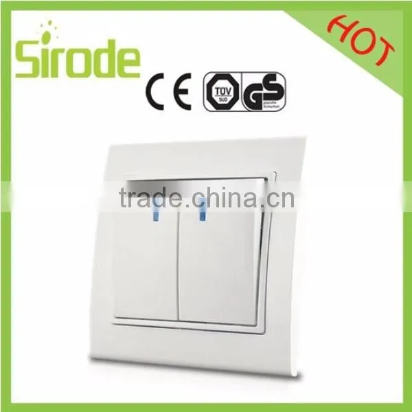 Sirode Luxury Series Electrica 1gang +2 gang Switch For Kazakhstan South Korea Poland Russia Turkey Etc Country