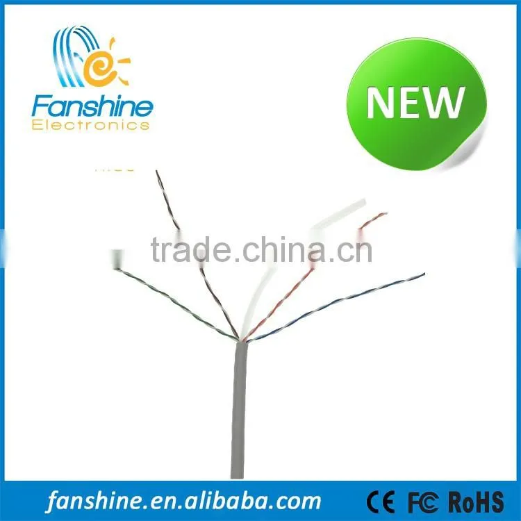 Fanshine Fast Speed 0.58mm CCA 4 Pairs Cat6 Network Cable
