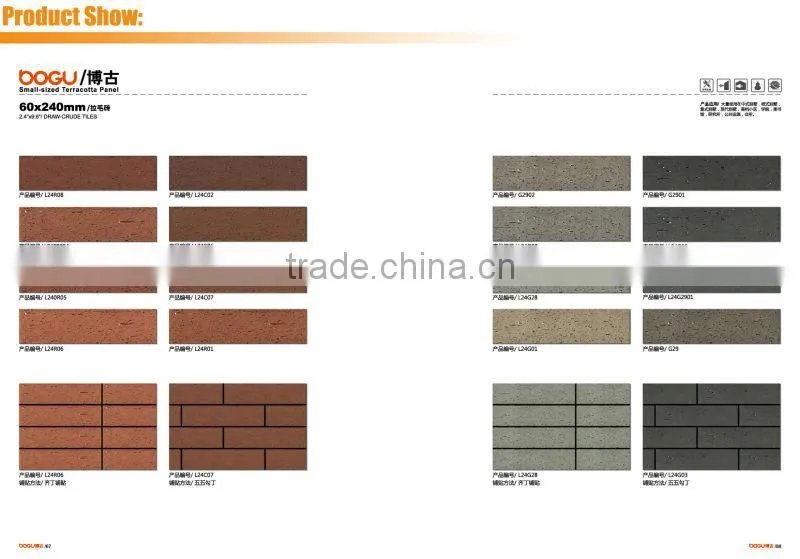 115x600mm exterior cladding brick face panels