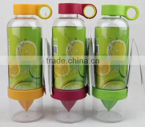 clear plastic joyshaker drinking water bottle