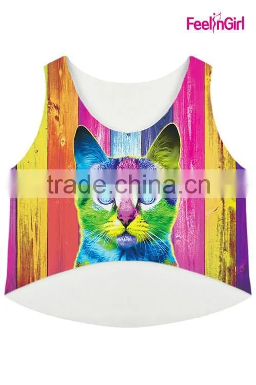 Hot Sale Wholesale Black Strappy Halter Back Crop Tops