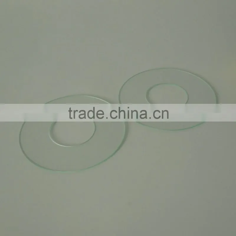 CNC drilling crystal 0.55mm-22mm thickness clear optical lens glass panel
