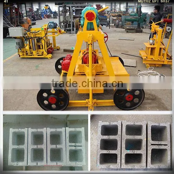 QT40-3B small investment concrete design layout for hollow block