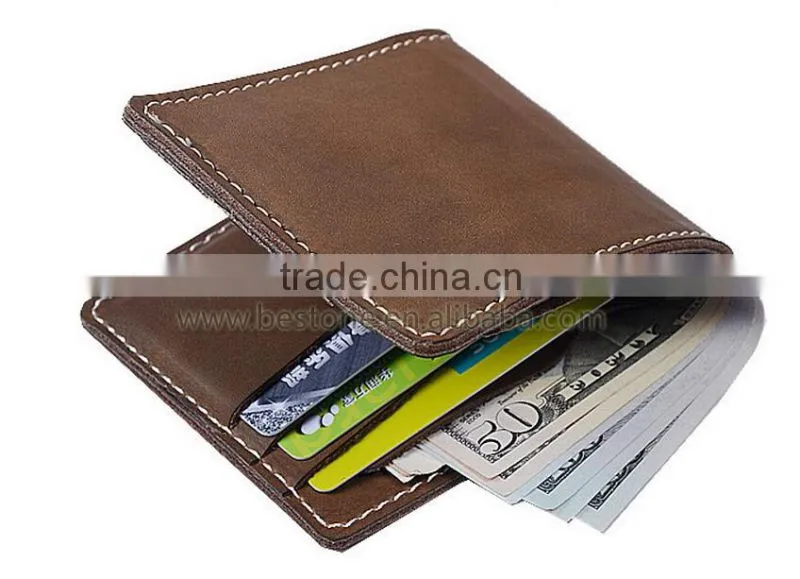 2016 Hot Sale Custom Gift Men Genuine Leather Wallet