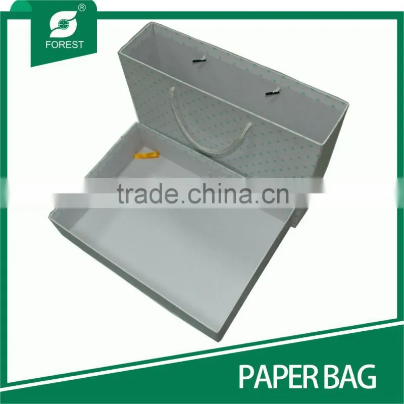 NEW SPECIAL DESIGN COATED PAPER BAG WITH INSERT BOX FOR PACKAGING