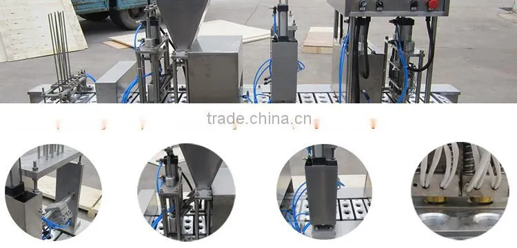 Gusset Pouch Stainless Steel 304 powder capsule filler and sealer /coffee capsule filling machine