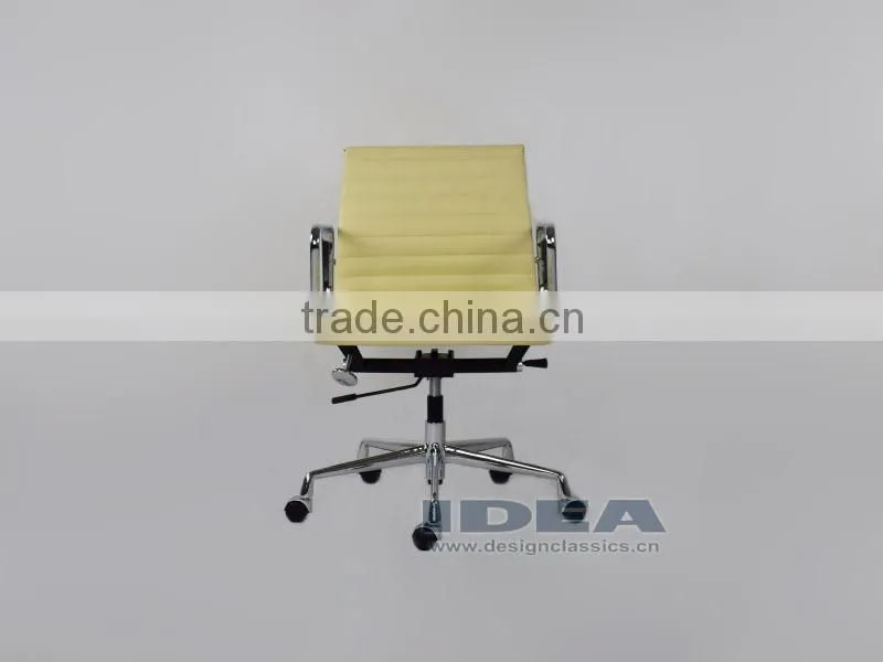 Replica EA117 Charles Office Chair - Cream White Color Genuine Leather