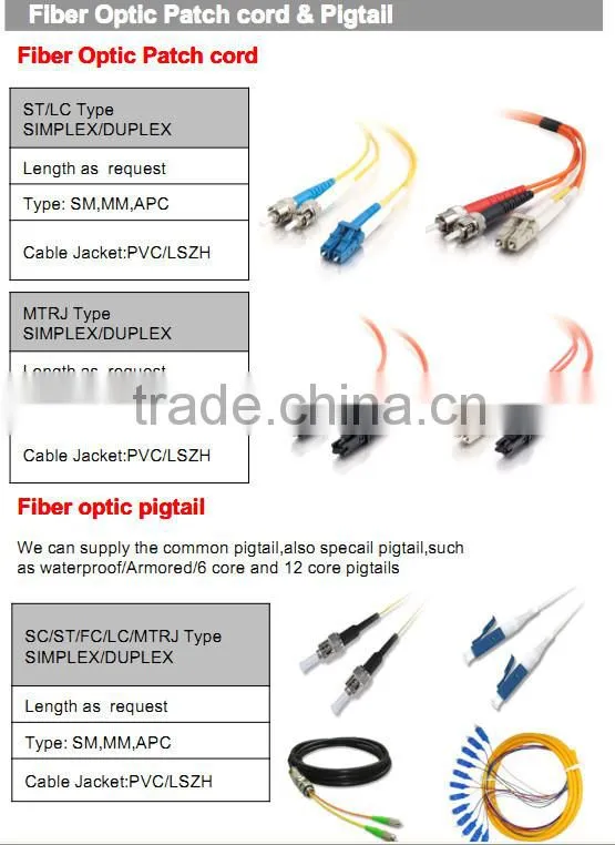 Fiber optic pigtail 9/125