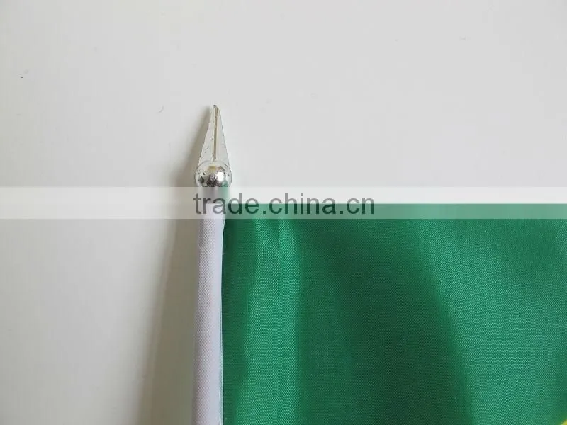 Good quality cheering flag,20*30cm advertising flag,Brazil table stand flag