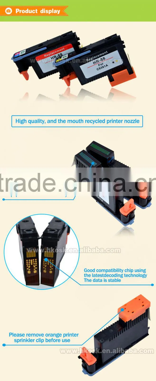 K550 Printhead for HP Pro K8600 Original inkjet printhead