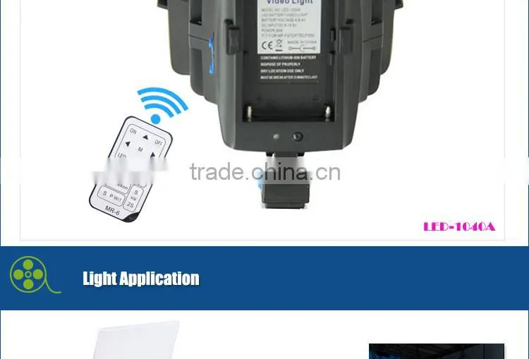 36Watt Powerful Camera LED Video Light LED-1040A with Remote Control