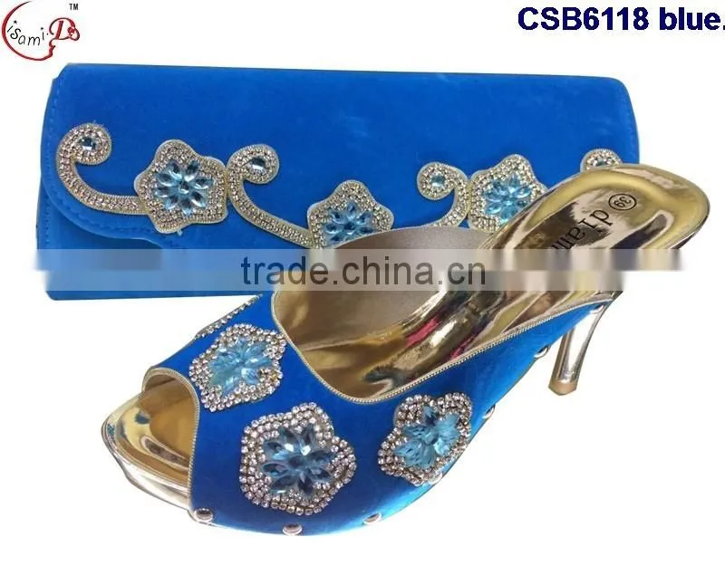 CSB6118 2016 The latest fashion woman italy style high heel sandal shoes with fashionable bags