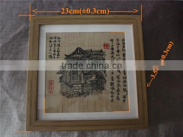 framed famous painting with Chongqing landmark building