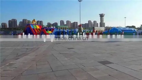 60m long giant inflatable obstacle course for adults, outdoor inflatable obstacle