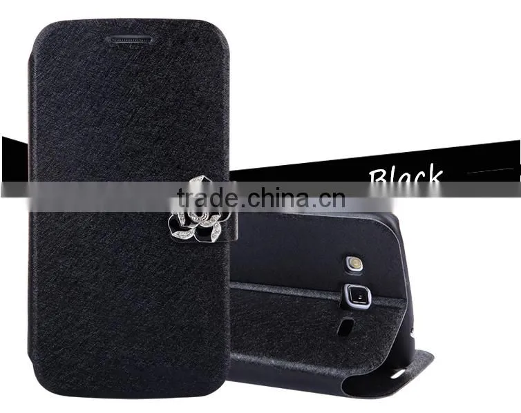 Silk Pattern Flip Leather Case With Card Slot Phone Case Wholesale For Samsung Grand 2