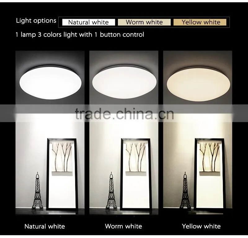 Smart Home Automation LED Lighting WRGB Zigbee Phone APP Remove Control Smart led room ceiling lamp
