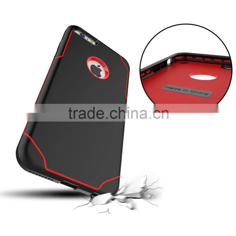 2016 New Products, High Quality 2 in 1 PC + Silicon Combo Case For iPhone 6G 6S 6Plus