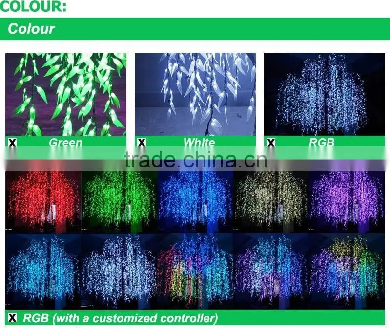 Artificial Plant White Willow Tree Lights