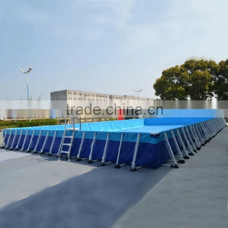 Outdoor Playground Rectangular Metal Frame Swimming Pool