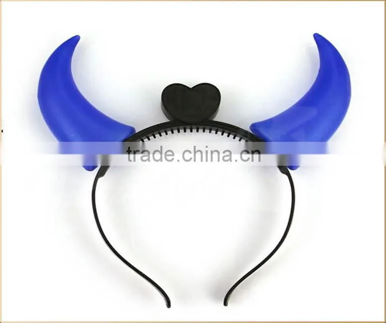 2015 Concert led flashing ox horn,led light up devil horns