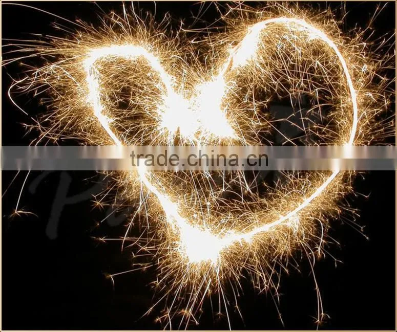 Wedding party fun indoor sparklers flash light in the dark
